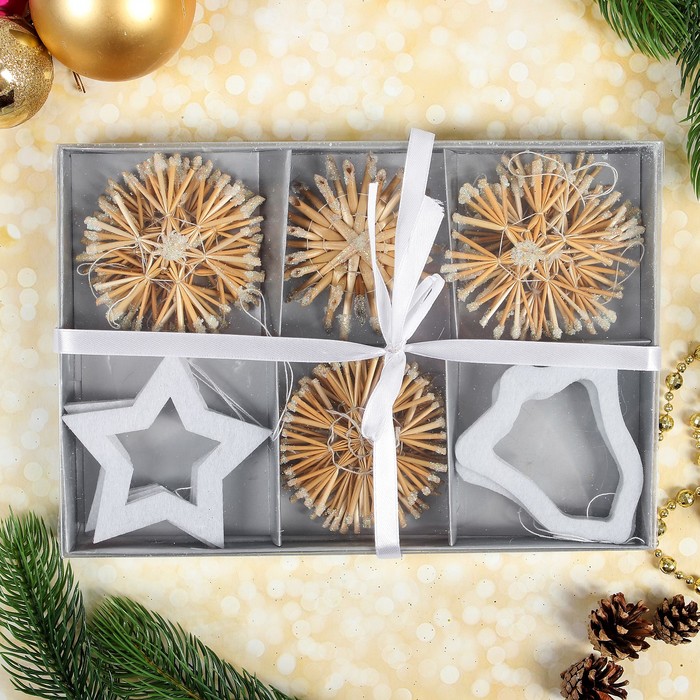 Эко декор в подарочной упаковке  "Праздничный вечер"