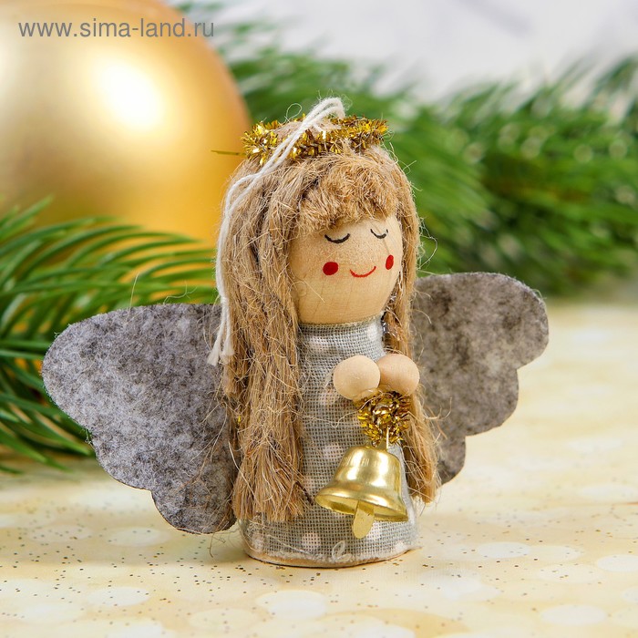 фото Игрушка-подвеска «ангелочек», микс лесная мастерская