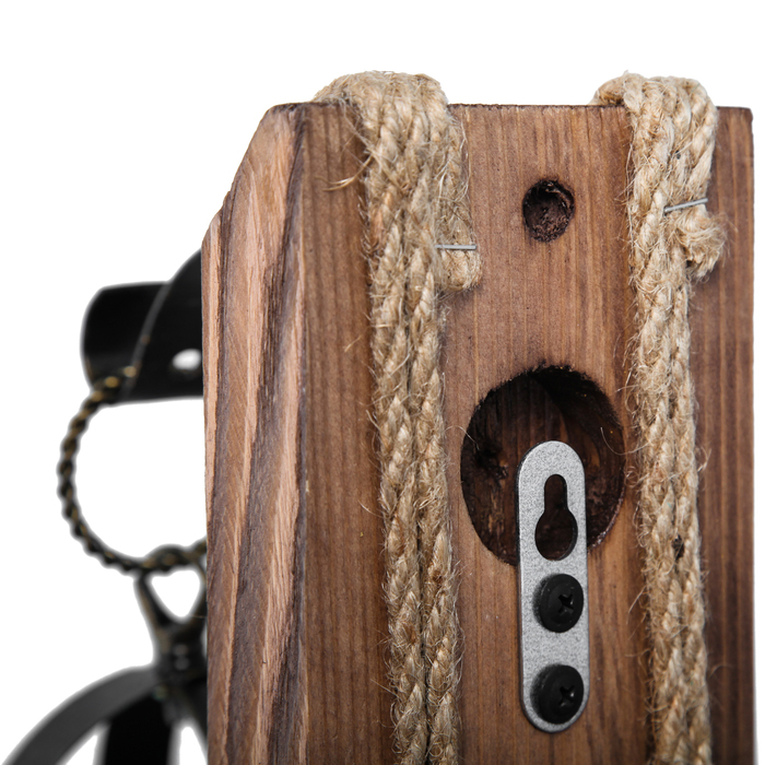 Бра деревянное "Замок", 1 плафон