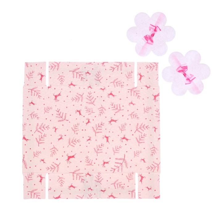 Коробка для макарун с подложками «Шебби», 12 х 12 х 3 см