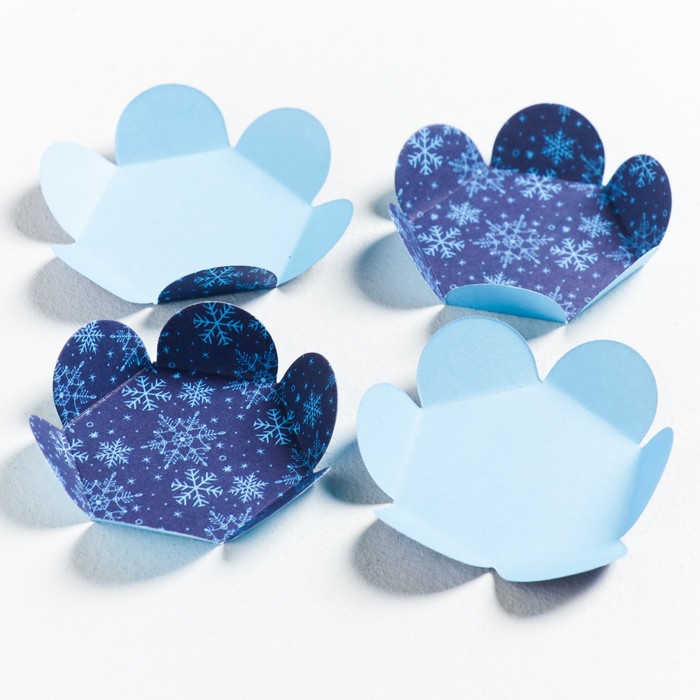 Коробка для макарун с подложками «С праздником!», 12 х 12 х 3 см