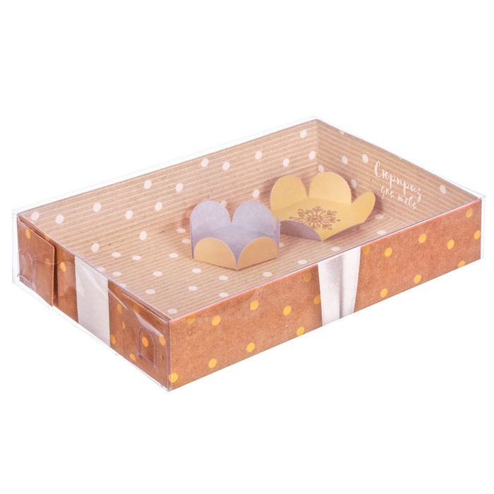 Коробка для макарун с подложками «Чудес», 17 х 12 х 3 см