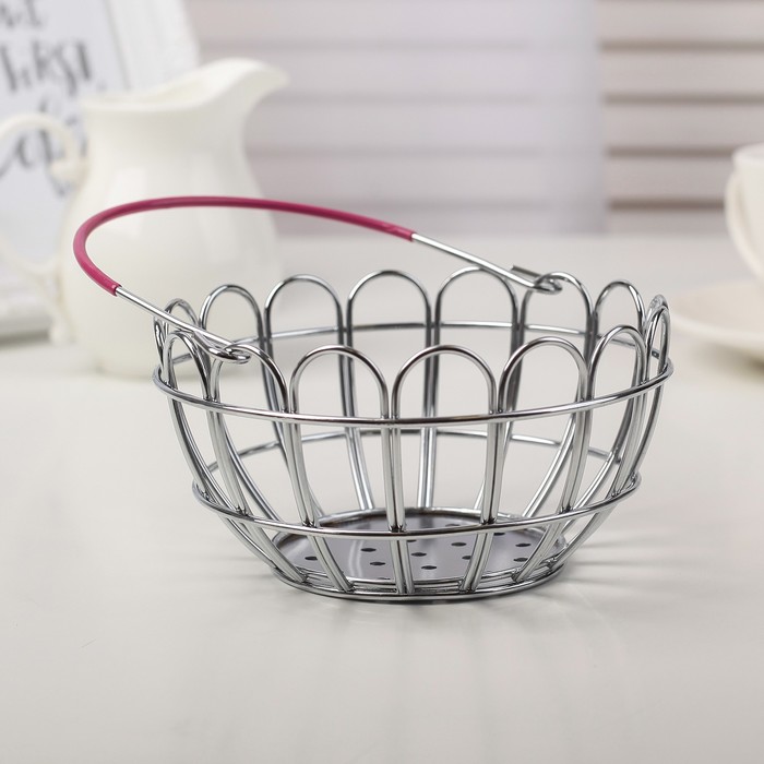 Корзинка для мелочей 13х13х16 см, цвет МИКС