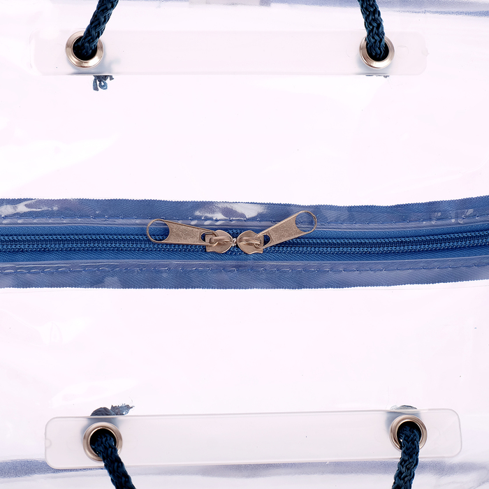 Сумка в роддом, 2 бегунка, цвет василёк