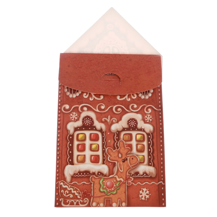 Коробка складная «Пряничный домик», 15 х 7 х 22 см