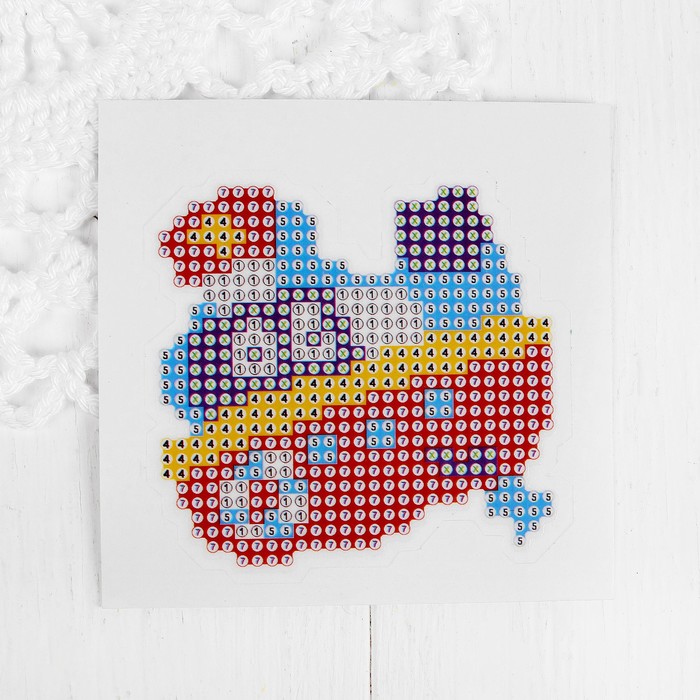 Алмазная вышивка "Корабль" наклейка на одежду, 10*10 см