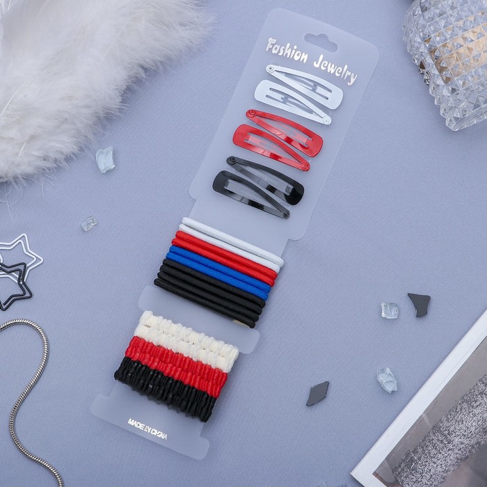 Набор для волос "Сказка" (6 невидимок, 12 резинок)