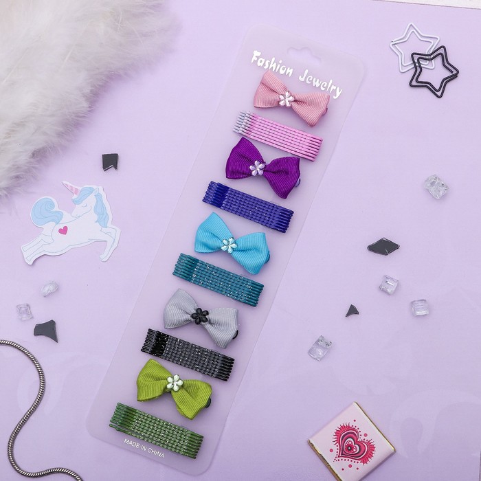 Набор для волос "Каприз" 45 штук бантик звезда