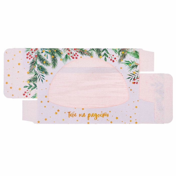 Упаковка для кондитерских изделий «Тебе на радость», 20 х 10 х 5 см