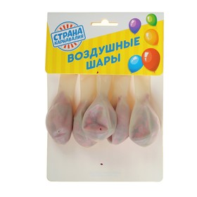 

Шар латексный 10" "Фуксия блестки", набор 5 шт., прозрачный
