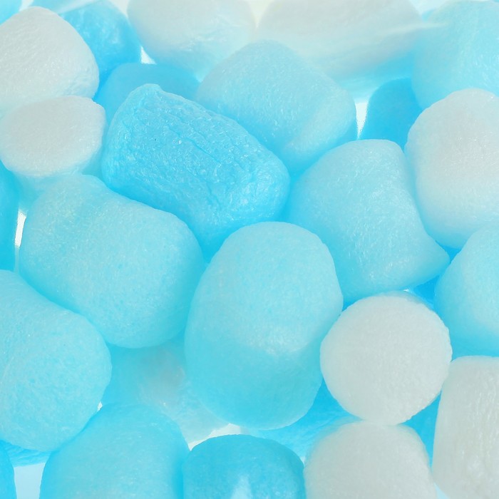 Наполнитель для шара "Пенопласт" 2 см, цвет голубой микс, 20г