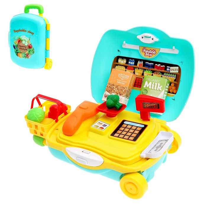 Игровой набор "Продуктовый магазин" в чемодане, 21 предмет