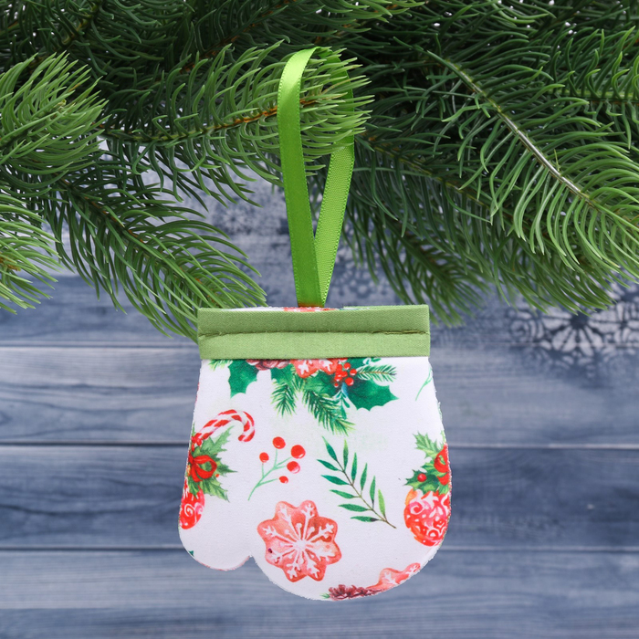 Подвеска - варежка "С Новым Счастьем"