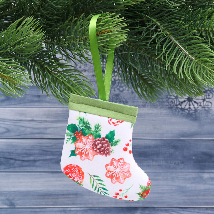 Подвеска-носочек "С Новым Счастьем"