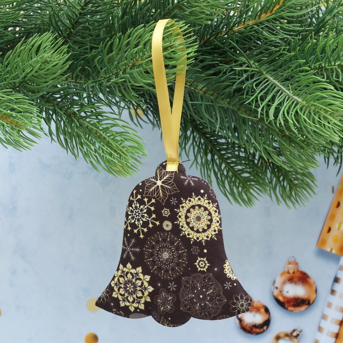 Подвеска текстильная колокольчик "Пусть всё сбудется!"