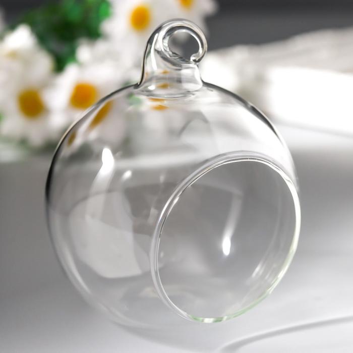 Декор для творчества стекло "Шар" 5,5х6х6 см