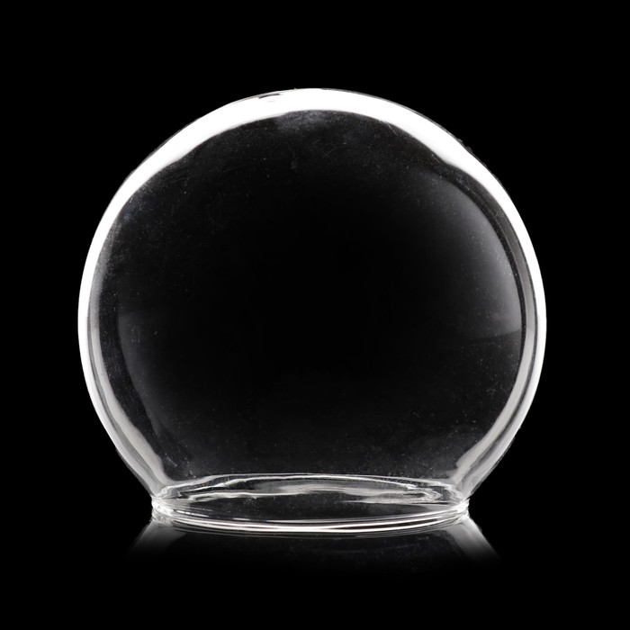 Декор для творчества стекло "Шар с отверстием" 10х10х10 см