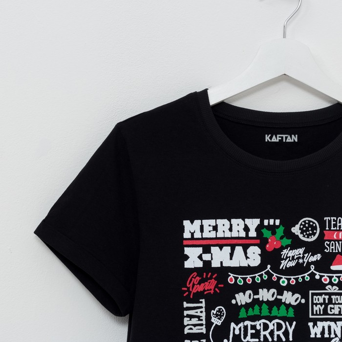 Футболка детская KAFTAN "Holidays", рост 146-152 см (38), 11-12 лет, 100% хлопок