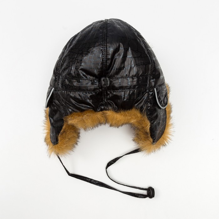 Шапка для мальчика, размер 52 см, цвет черный