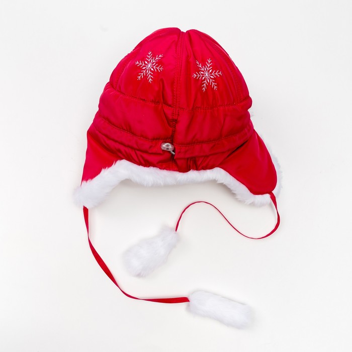 Шапка для девочки, размер 56 см, цвет малиновый