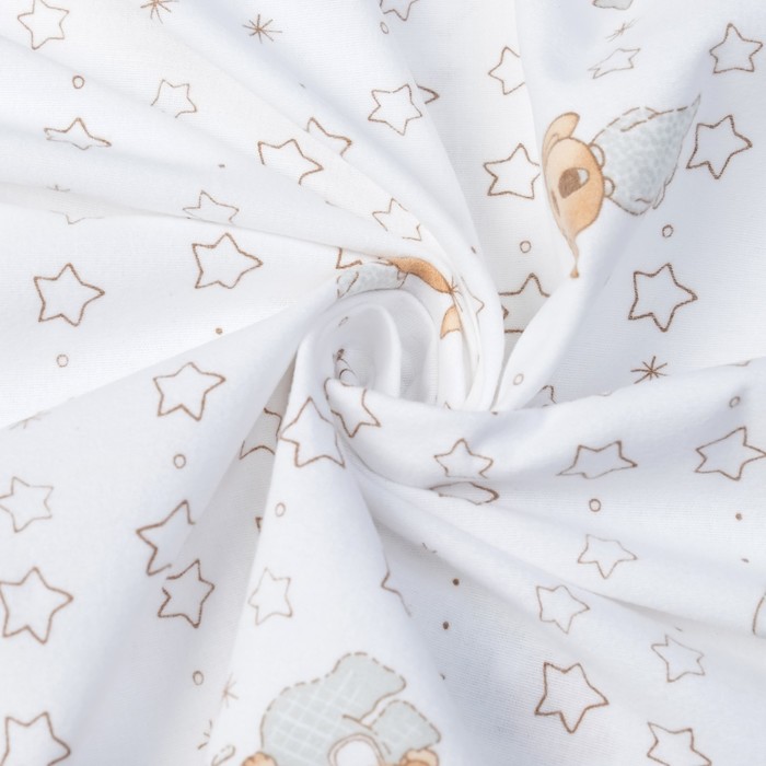 Фланель Спящий мишка 160 г/м2, ш. 150 см, дл. 10 м, 100% хлопок