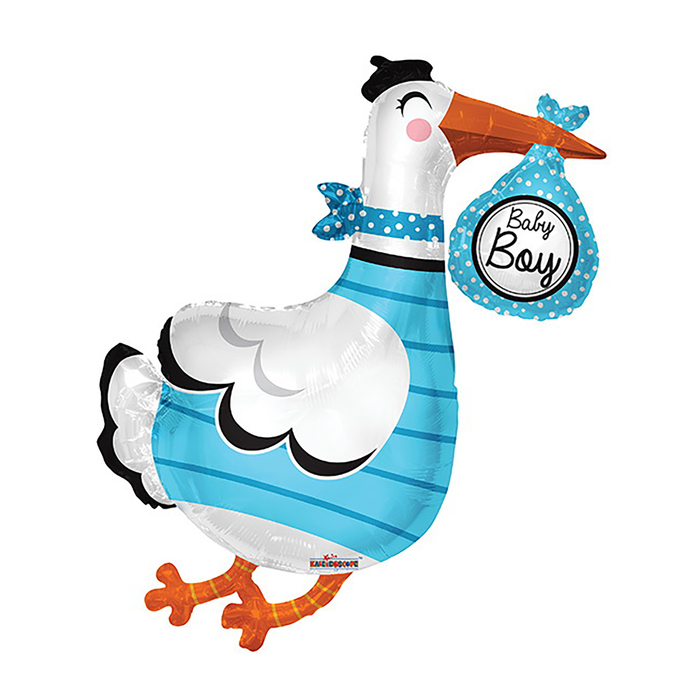 Шар фольгированный 36" "Аист, это мальчик", 1 шт