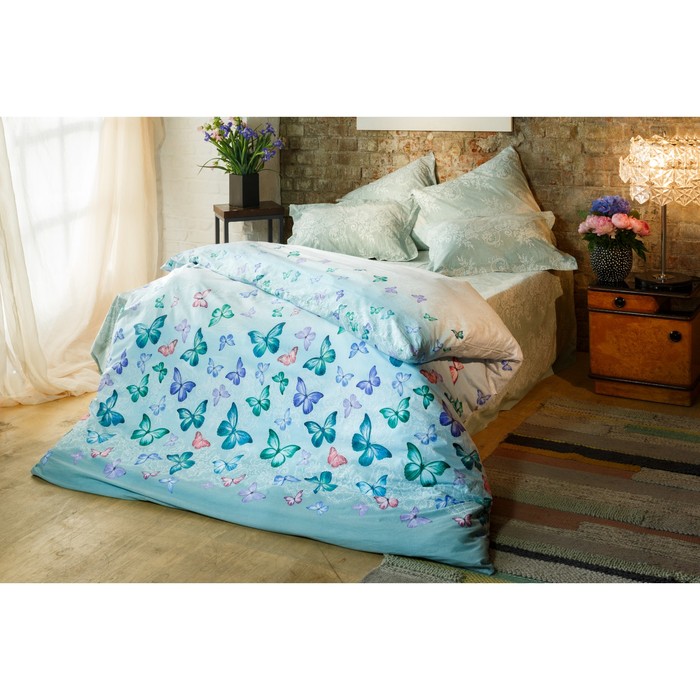 КПБ 2 сп "Летняя фантазия", 240х260 см, 180х215 см, 70х70 см-2 шт., ранфорс 118 г/м2