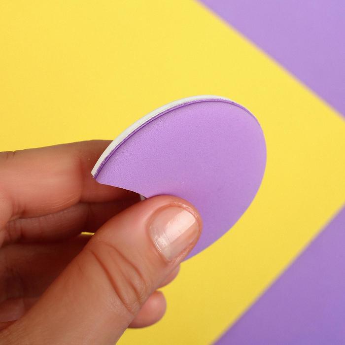 Спонж для нанесения косметики "Овал", полый, цвет МИКС