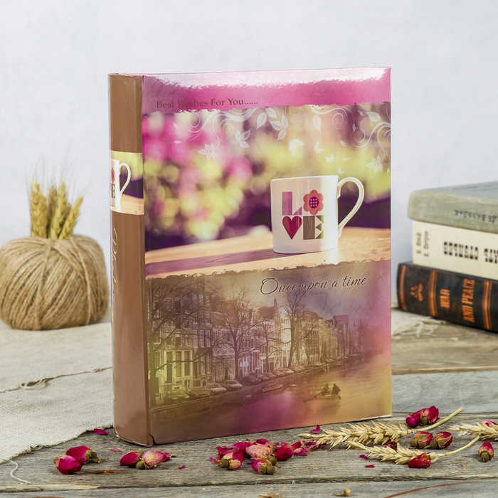 Фотоальбом на 240 фото 10х15 см "Классика" книжный п-т МИКС