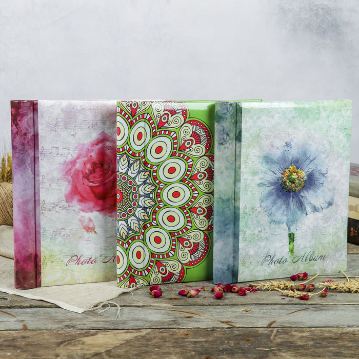 Фотоальбом магнитный 20 листов "Цветочная коллекция-7" 23x28см МИКС