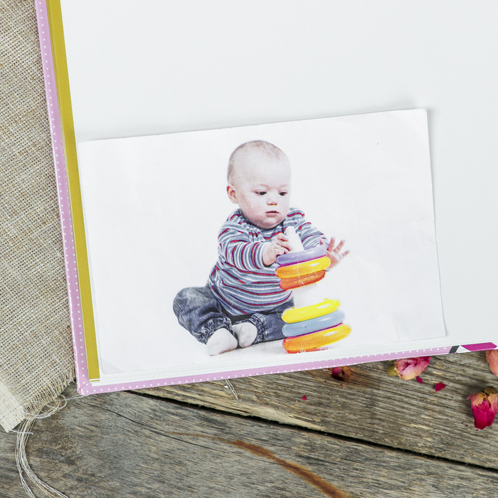 Фотоальбом магнитный 20 листов "Малыши-2" 23x28см МИКС