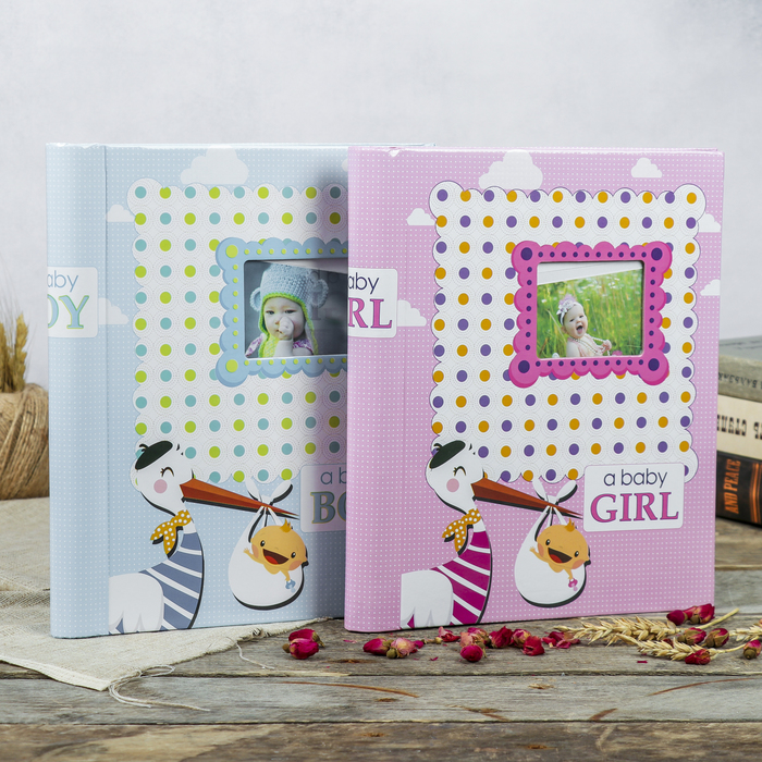 Фотоальбом магнитный 20 листов "Малыши-2" 23x28см МИКС