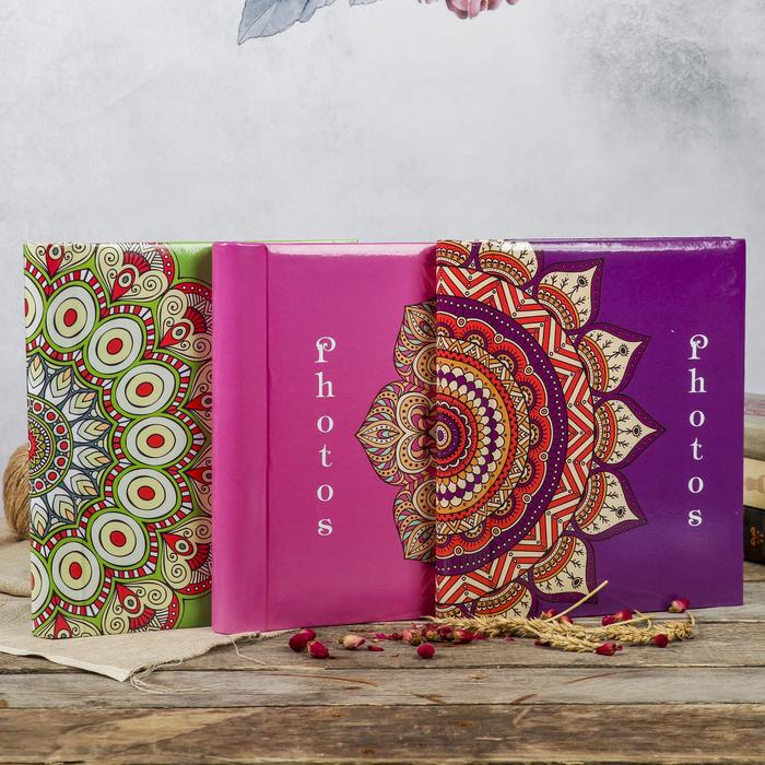 Фотоальбом магнитный 30 листов "Орнамент" 23x28см МИКС