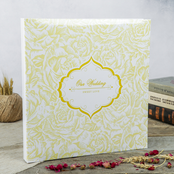 Фотоальбом магнитный 30 листов "Свадебный альбом-2" 31,5x32,5 см