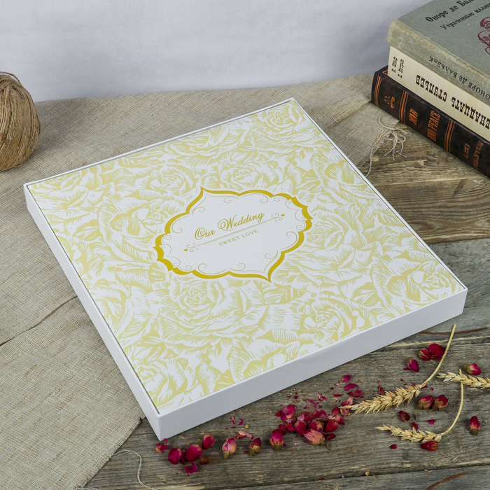 Фотоальбом магнитный 30 листов "Свадебный альбом-2" 31,5x32,5 см