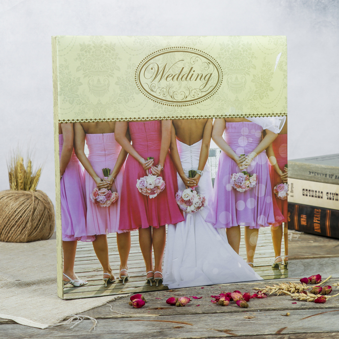 Фотоальбом магнитный 30 листов "Свадебный альбом-3" 31,5x32,5 см