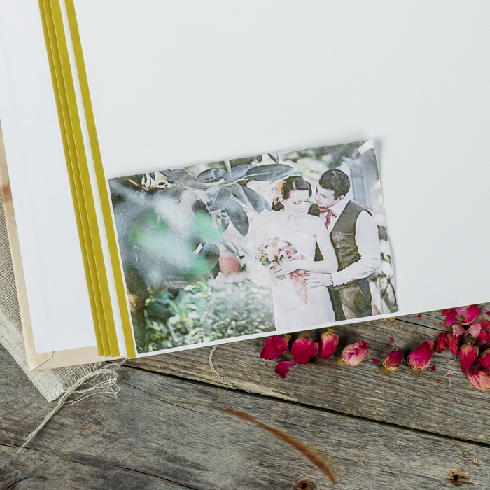 Фотоальбом магнитный 30 листов "Свадебный альбом-4" 31,5x32,5 см