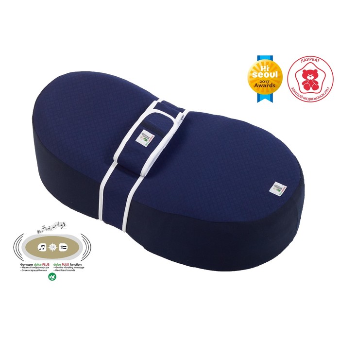 Матрас-кокон Dolce Cocon Plus, размер 41х70 см, цвет синий