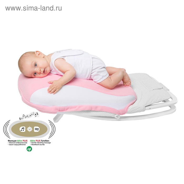 фото Матрас-подушка dolce pad plus, размер 40х60 см, цвет розовый dolce bambino