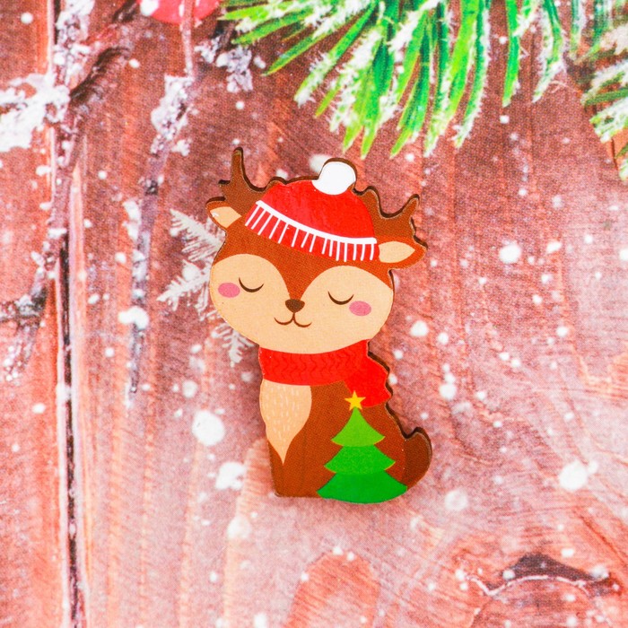 Новогодний значок "Олень"