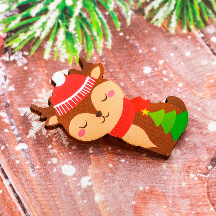 Новогодний значок "Олень"