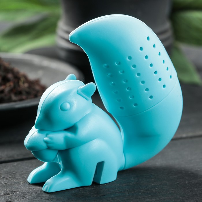 Ситечко для чая "Бельчонок", цвета МИКС