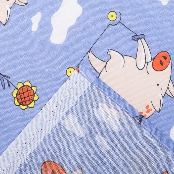 Постельное бельё детский Свинки-1 140х110 см, 110х140 см, 40х60 см, бязь 120 г/м хл100%