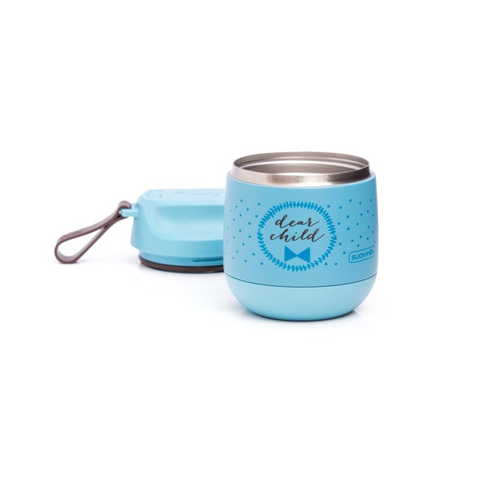 Термос детский Suavinex 350мл Meaningful Life, для пюре , голубой