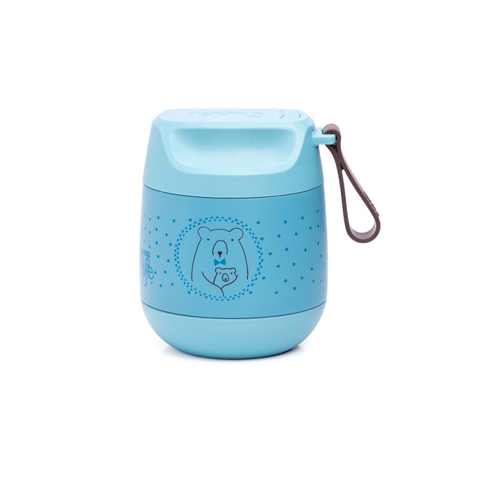 Термос детский Suavinex 350мл Meaningful Life, для пюре , голубой