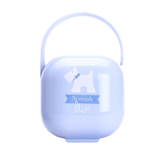 Контейнер для пустышки Suavinex SCOTTISH от 0 мес., голубой, "Собачка"