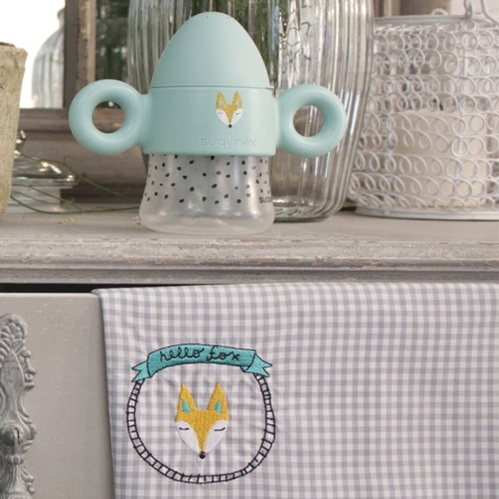 Поильник Suavinex BOOO с ручками от 4 мес., 150мл., голубой