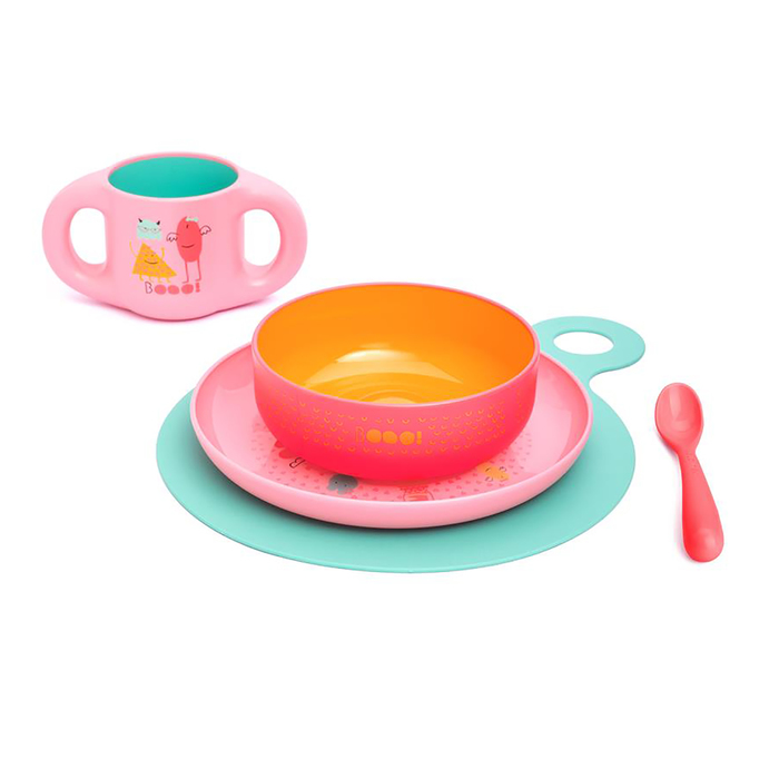 Набор посуды Suavinex BOOO, 5 предметов, от 6 мес.