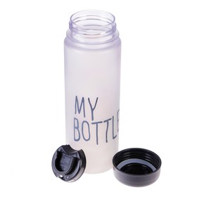 

Бутылка для воды "My bottle", 500 мл, градиент, в мешке, чёрная, 6.5х6.5х19 см