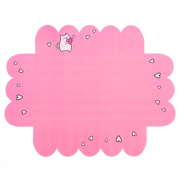 Коробка подарочная с PVC крышкой «Котик», 20 х 30 х 8 см